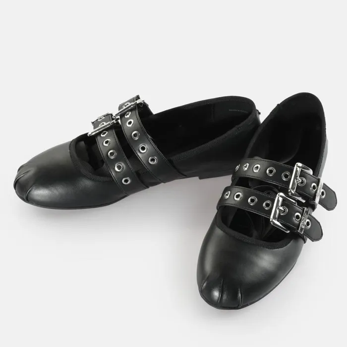 Shop Daphne Jane Black BUFFALO Ballet Flats