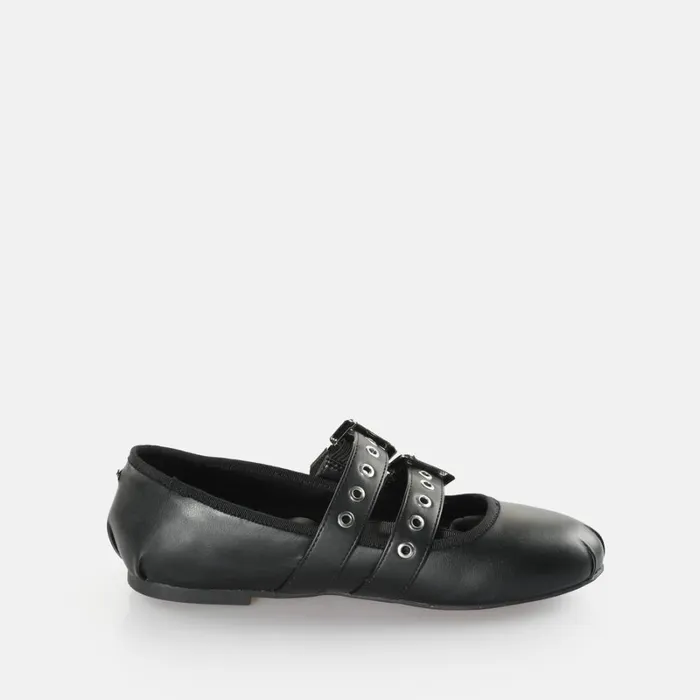 Shop Daphne Jane Black BUFFALO Ballet Flats