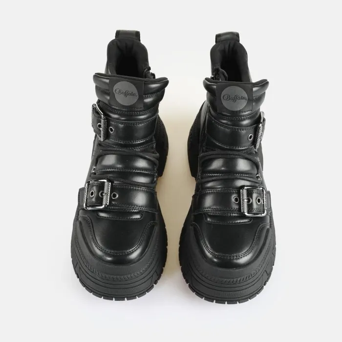Shop Fusion Hike Mid Black BUFFALO Boots and AnkleBoots