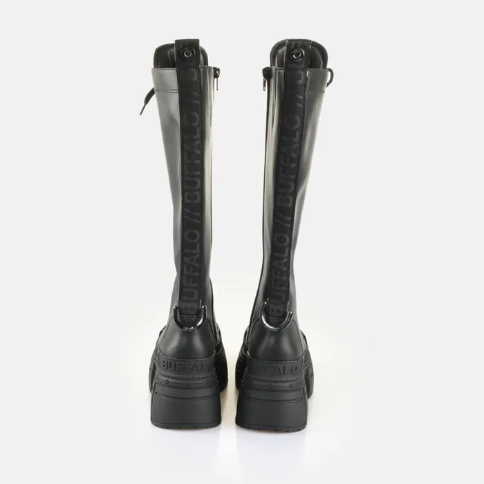 Shop Gospher Lace Up Hi Black BUFFALO Boots and AnkleBoots