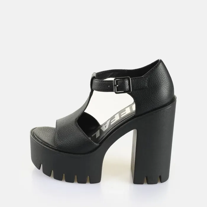 Shop Jalila Jane Black BUFFALO Heels