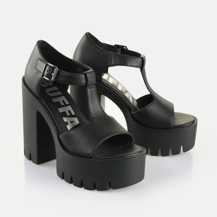 Shop Jalila Jane Black BUFFALO Heels