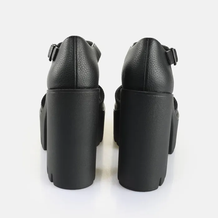 Shop Jalila Jane Black BUFFALO Heels