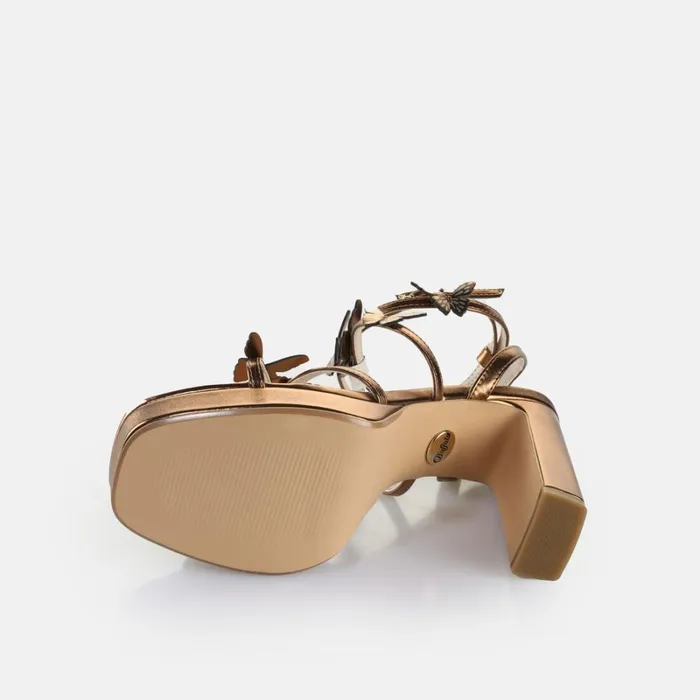 Shop June Mss Butterfly Metallic Copper BUFFALO Heels