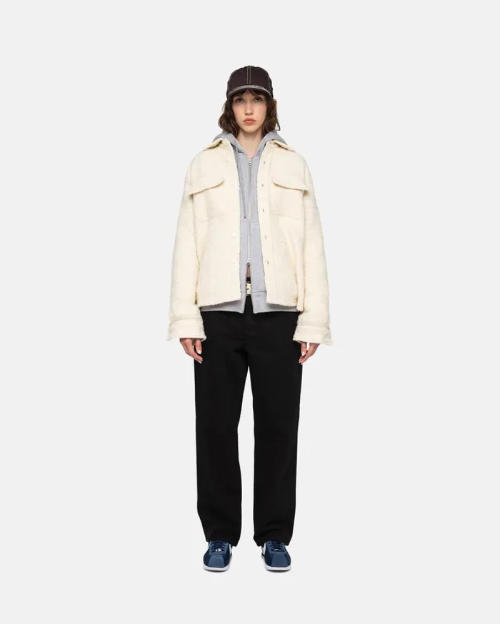 Shop Stussy CLASSIC JEAN OVERDYED Black