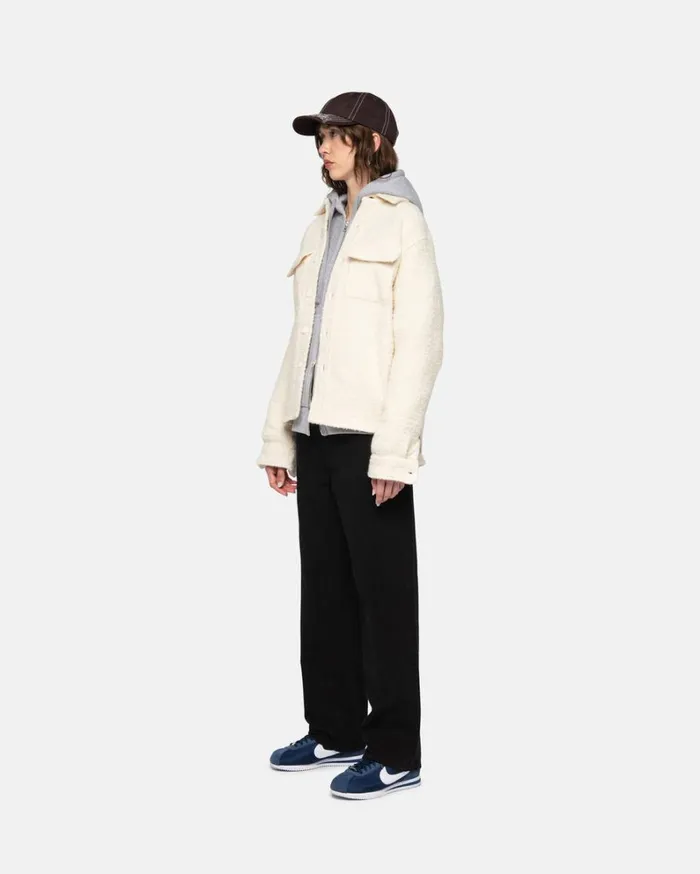 Shop Stussy CLASSIC JEAN OVERDYED Black