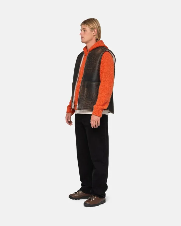 Shop Stussy CLASSIC JEAN OVERDYED Black