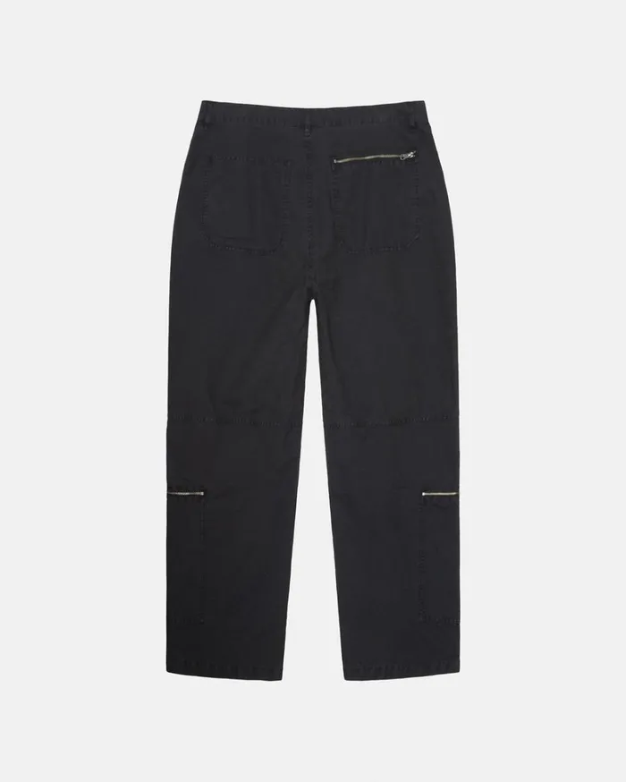 Shop Stussy NYCO FLIGHT PANT Black