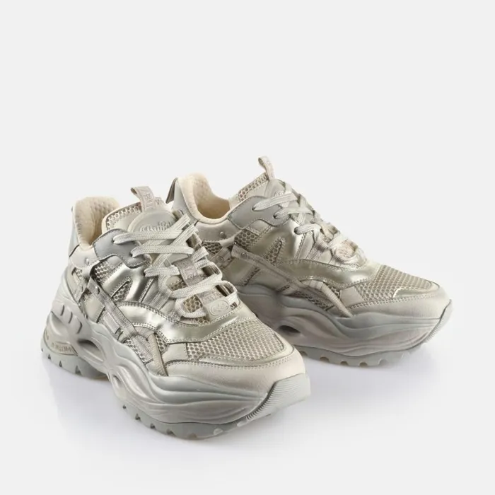 Shop Triplet Hollow Vntg Beigegold BUFFALO Sneakers