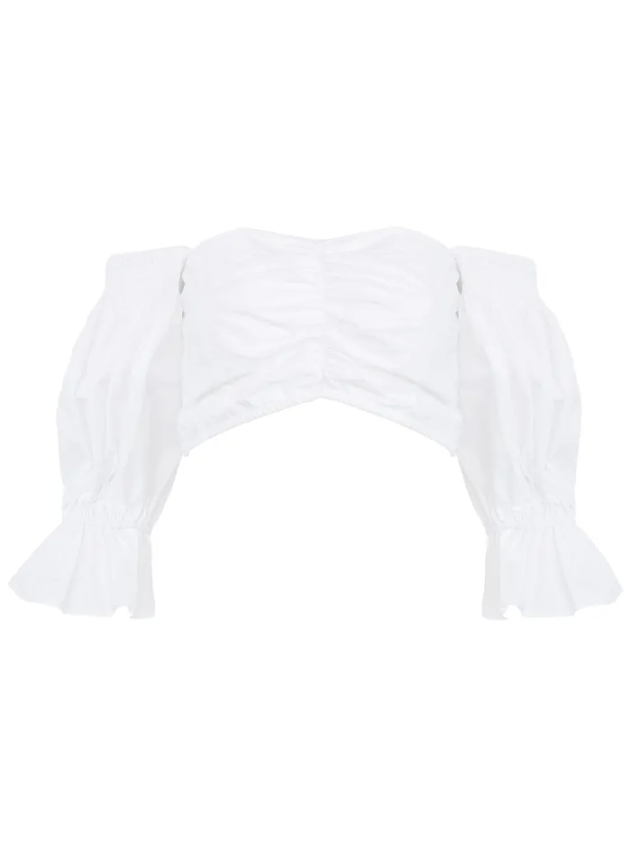 Sir the Label 8211 Blair Off Shoulder Top in White Tops The UNDONE Women