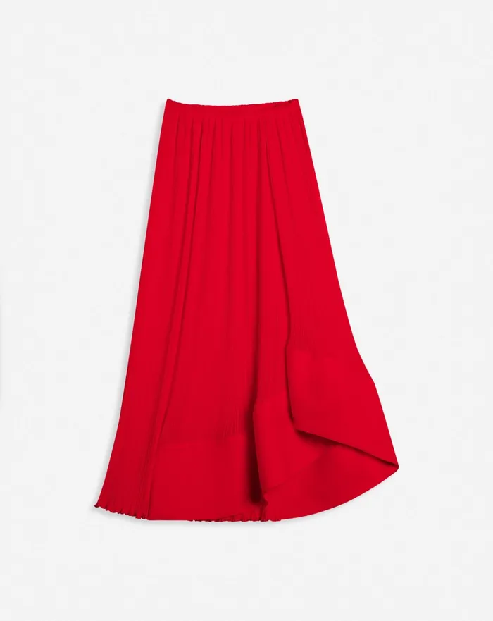 Skirts and Shorts Women LANVIN Pleated Midi Skirt Flame