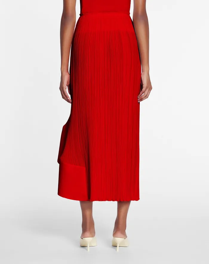 Skirts and Shorts Women LANVIN Pleated Midi Skirt Flame