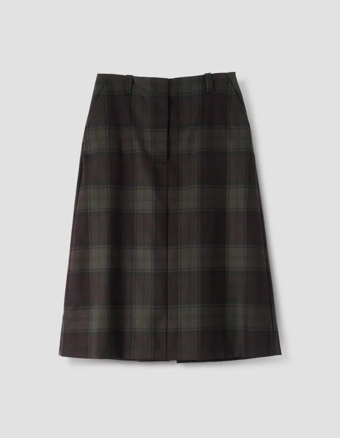 Skirts Women Margaret Howell Back Vent Skirt Khaki Brown