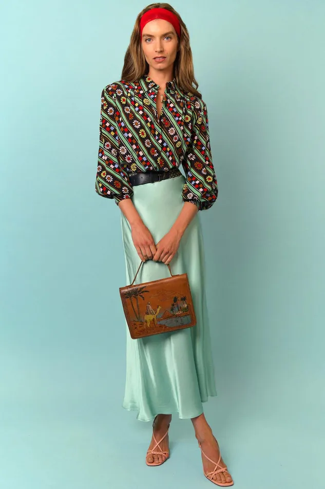Skirts Women RIXO Kelly Pastel Green