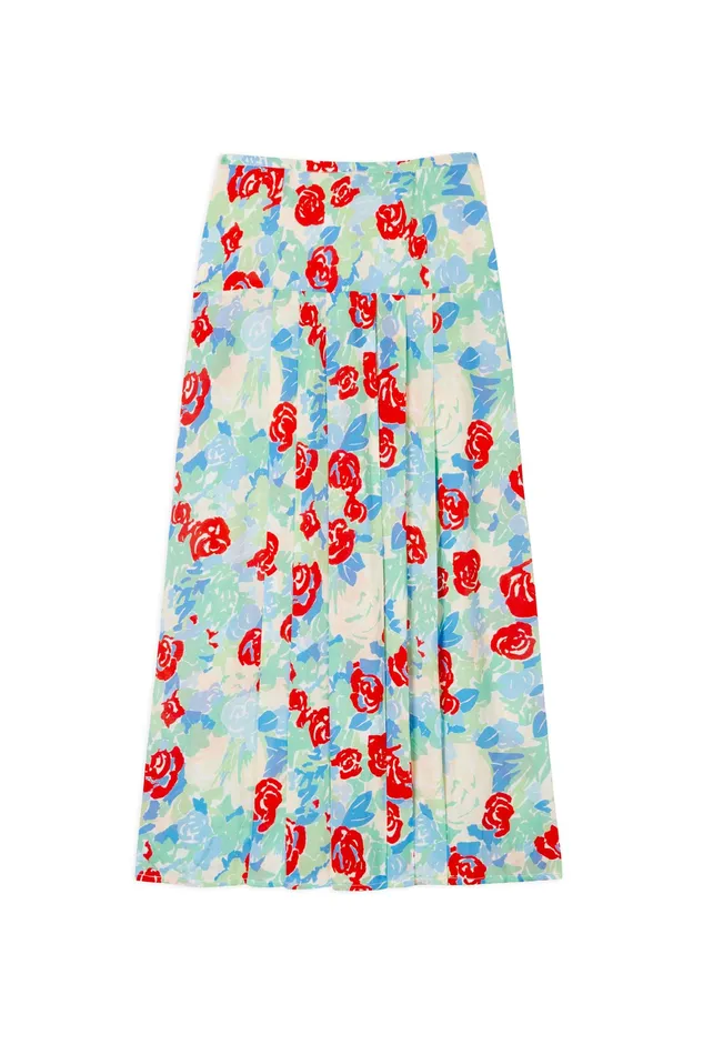 Skirts Women RIXO Nancy Collage Floral Skirts Women RIXO Nancy Collage Floral