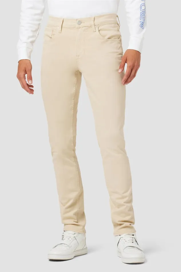 Slim Men Hudson Jeans Blake Slim Straight Twill Pant Light Beige