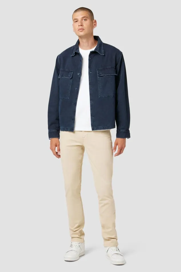 Slim Men Hudson Jeans Blake Slim Straight Twill Pant Light Beige Slim Men Hudson Jeans Blake Slim Straight Twill Pant Light Beige