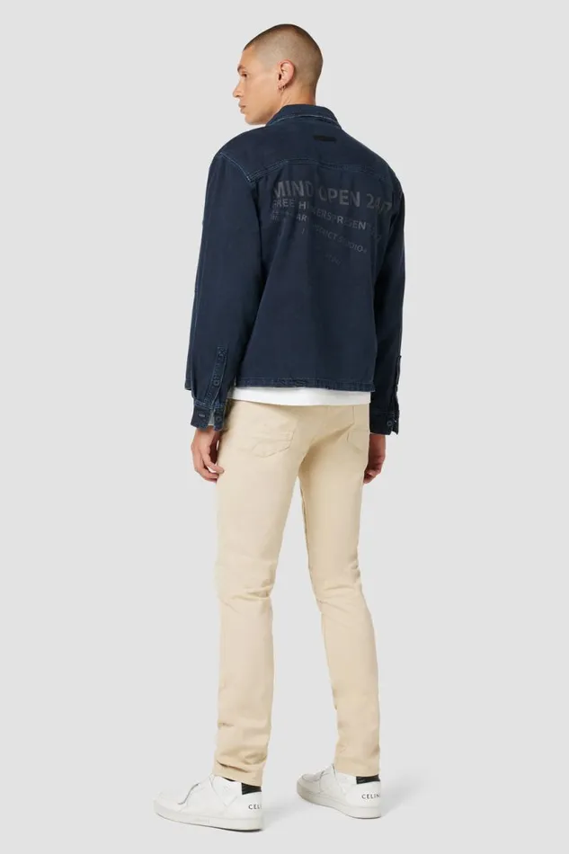 Slim Men Hudson Jeans Blake Slim Straight Twill Pant Light Beige Slim Men Hudson Jeans Blake Slim Straight Twill Pant Light Beige