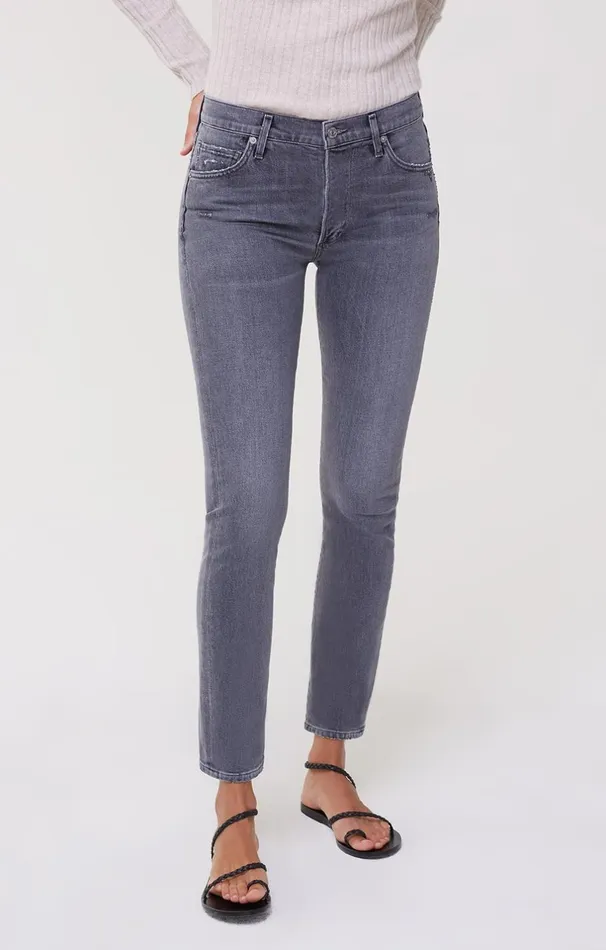 Slim Women Citizens Of Humanity Skyla Mid Rise Cigarette Pant In Silvermist Silvermist