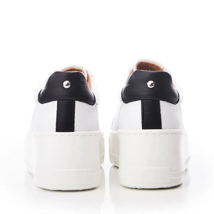 SlipOn Trainers Women Moda In Pelle Auben White Leather