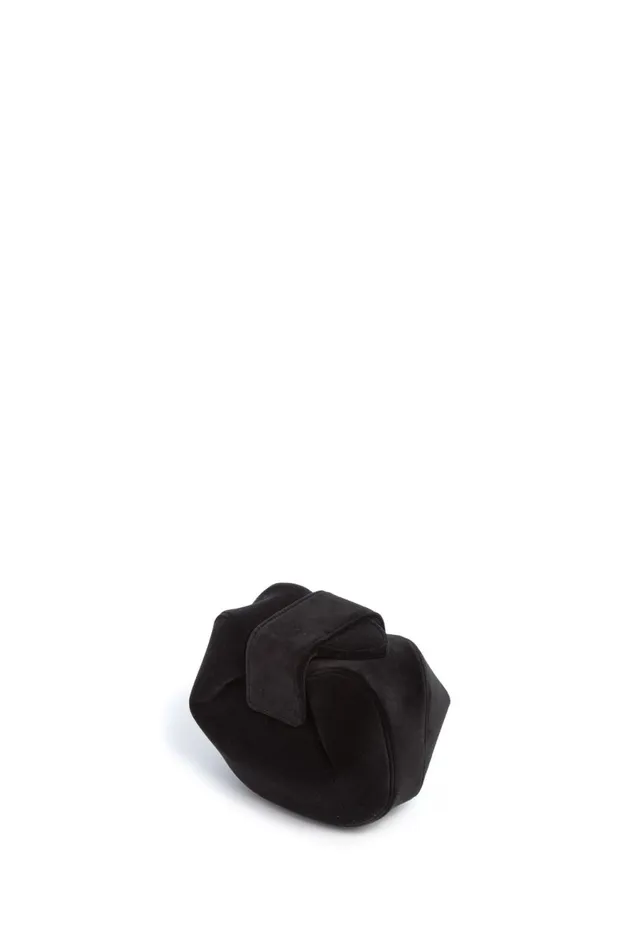 Soft Demi Women Gabriela Hearst Soft Demi Clutch In Black Cotton Velvet