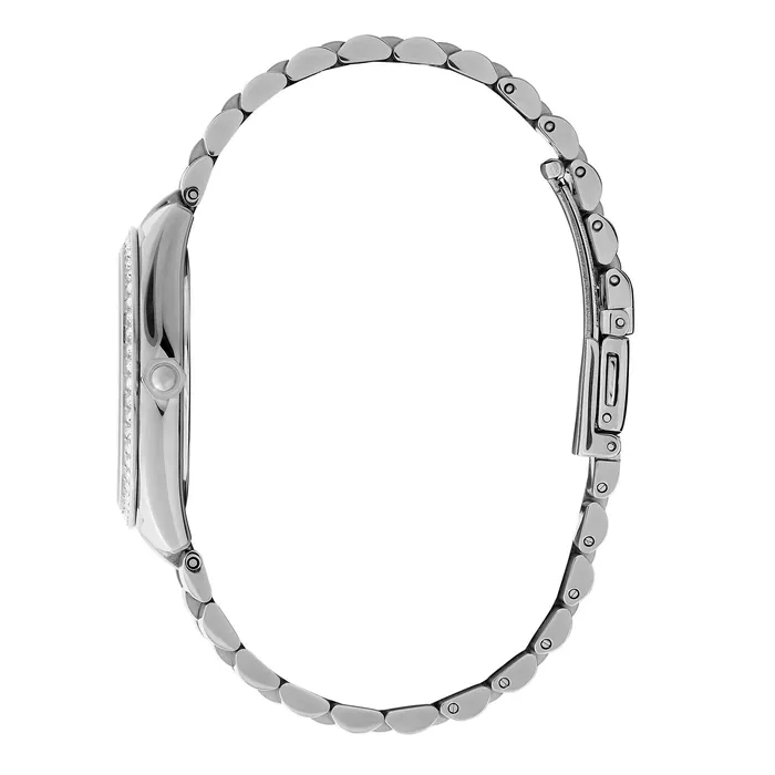 Sports Luxe Watches Women 34mm Bejewelled Silver and Two Tone Bracelet Watch Olivia Burton