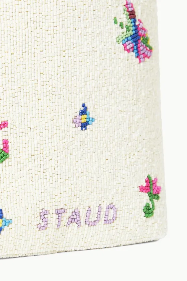 STAUD Beaded STAUD BEADED COTE BAG FIRST BLOOM DAY 8211 Women STAUD Beaded STAUD BEADED COTE BAG FIRST BLOOM DAY 8211 Women