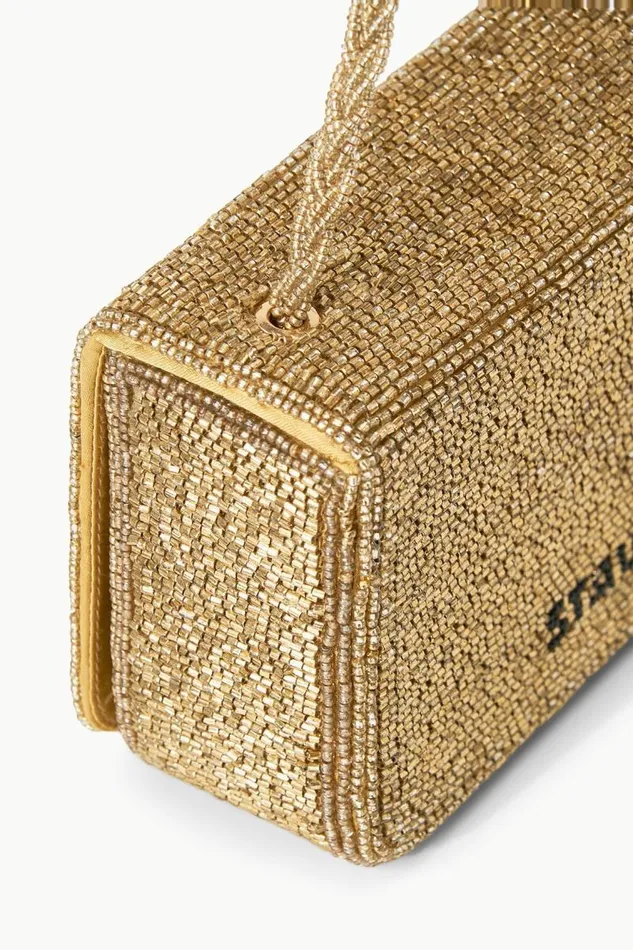 STAUD Beaded STAUD CARMEN BEADED BOX BAG GOLD 8211 Women STAUD Beaded STAUD CARMEN BEADED BOX BAG GOLD 8211 Women
