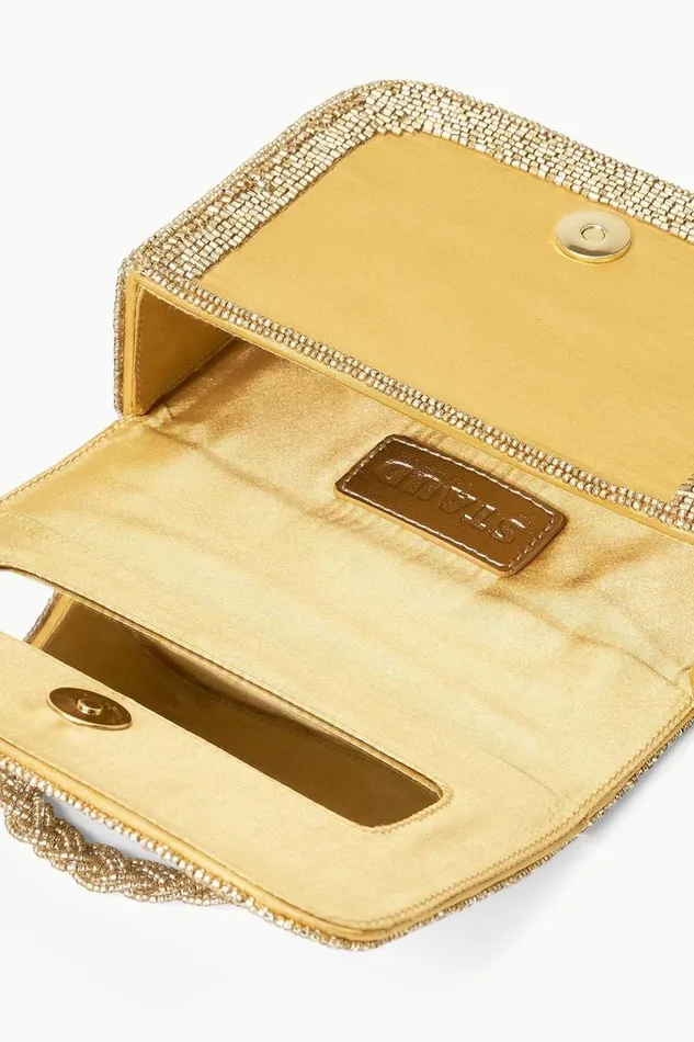 STAUD Beaded STAUD CARMEN BEADED BOX BAG GOLD 8211 Women STAUD Beaded STAUD CARMEN BEADED BOX BAG GOLD 8211 Women