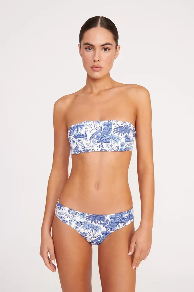 STAUD Bikinis STAUD MALA BIKINI TOP BLUE TOILE 8211 Women