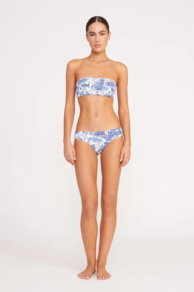 STAUD Bikinis STAUD MALA BIKINI TOP BLUE TOILE 8211 Women STAUD Bikinis STAUD MALA BIKINI TOP BLUE TOILE 8211 Women