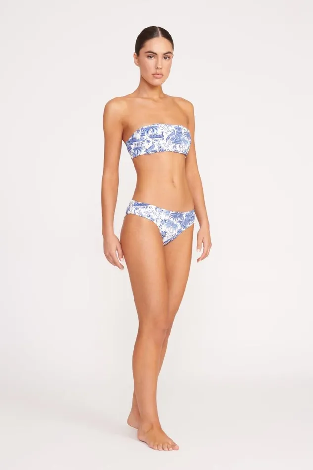 STAUD Bikinis STAUD MALA BIKINI TOP BLUE TOILE 8211 Women STAUD Bikinis STAUD MALA BIKINI TOP BLUE TOILE 8211 Women
