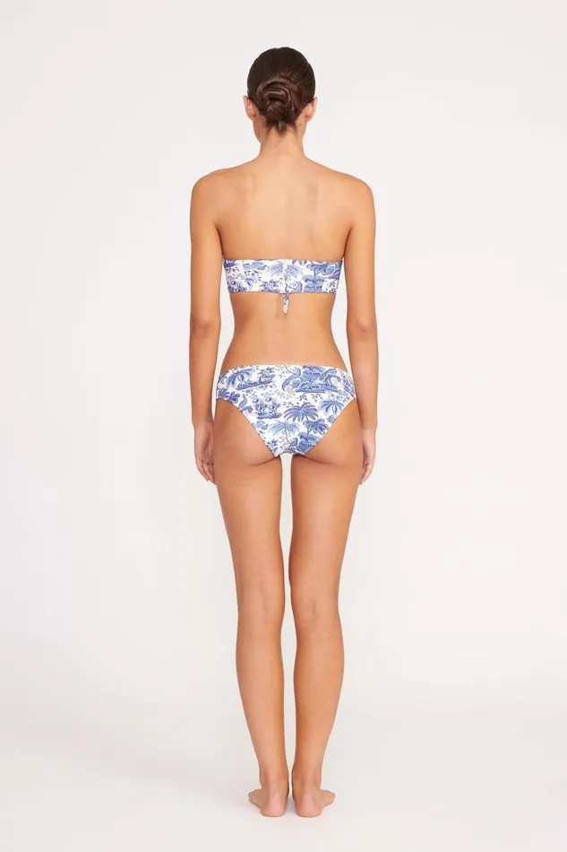 STAUD Bikinis STAUD MALA BIKINI TOP BLUE TOILE 8211 Women STAUD Bikinis STAUD MALA BIKINI TOP BLUE TOILE 8211 Women
