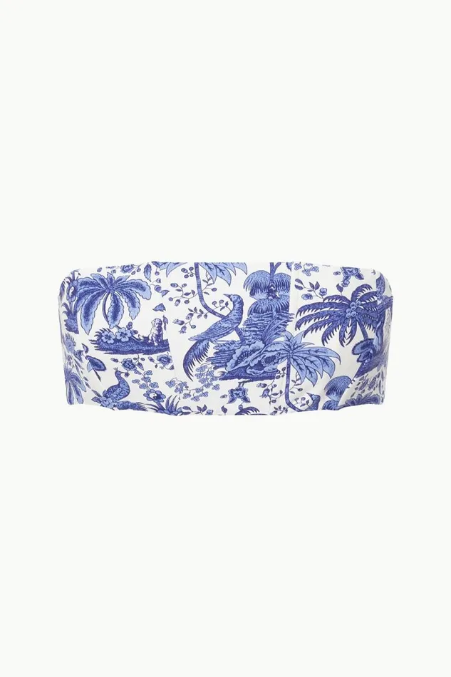 STAUD Bikinis STAUD MALA BIKINI TOP BLUE TOILE 8211 Women STAUD Bikinis STAUD MALA BIKINI TOP BLUE TOILE 8211 Women