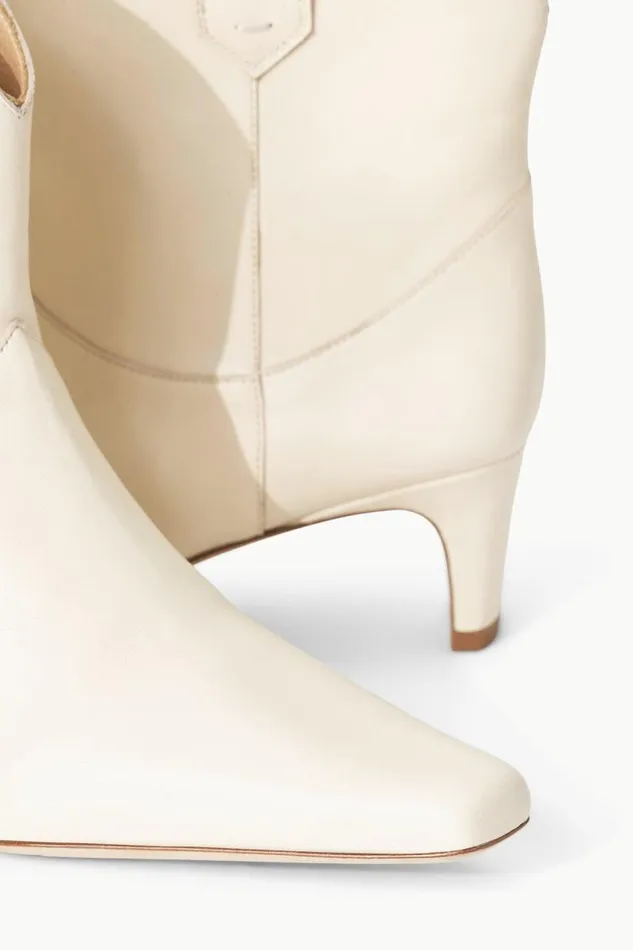 STAUD Boots STAUD WESTERN WALLY ANKLE BOOT CREAM 8211 Women STAUD Boots STAUD WESTERN WALLY ANKLE BOOT CREAM 8211 Women