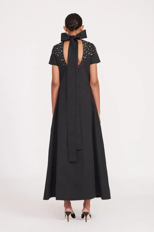 STAUD Bridal STAUD ILANA DRESS BLACK SILVER 8211 Women STAUD Bridal STAUD ILANA DRESS BLACK SILVER 8211 Women