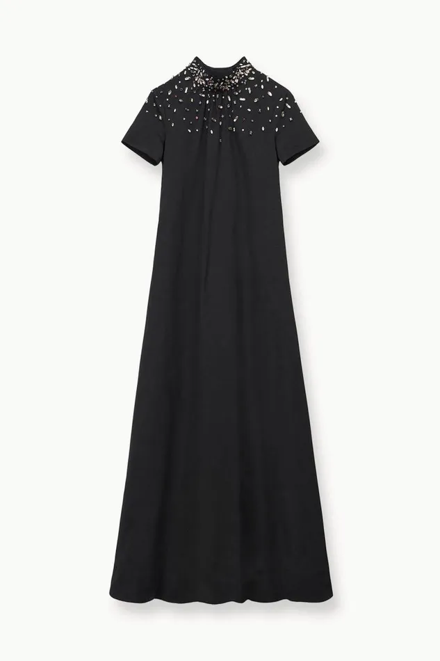 STAUD Bridal STAUD ILANA DRESS BLACK SILVER 8211 Women STAUD Bridal STAUD ILANA DRESS BLACK SILVER 8211 Women
