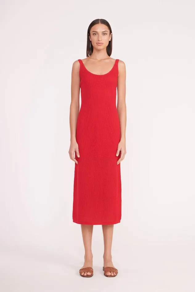 STAUD CoverUps STAUD JESSICA DRESS RUBY 8211 Women