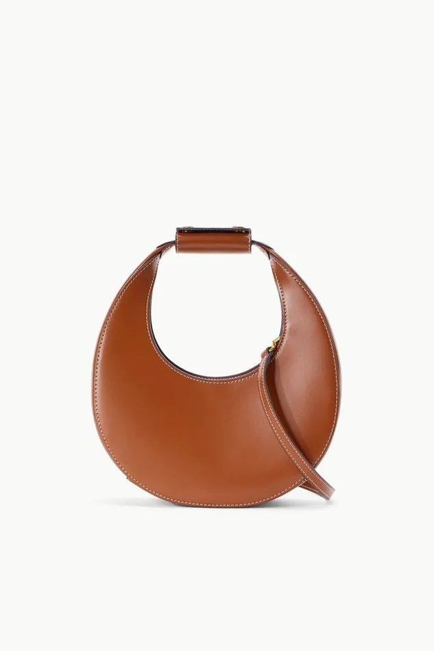 STAUD Crossbody MINI MOON BAG TAN 8211 Women