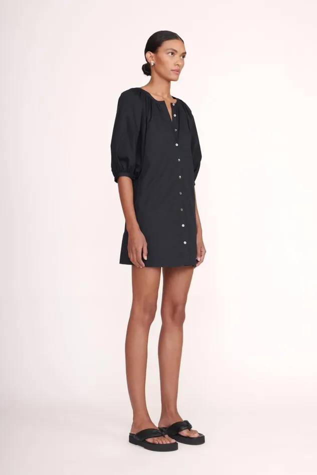 STAUD Dresses MINI VINCENT DRESS BLACK 8211 Women STAUD Dresses MINI VINCENT DRESS BLACK 8211 Women