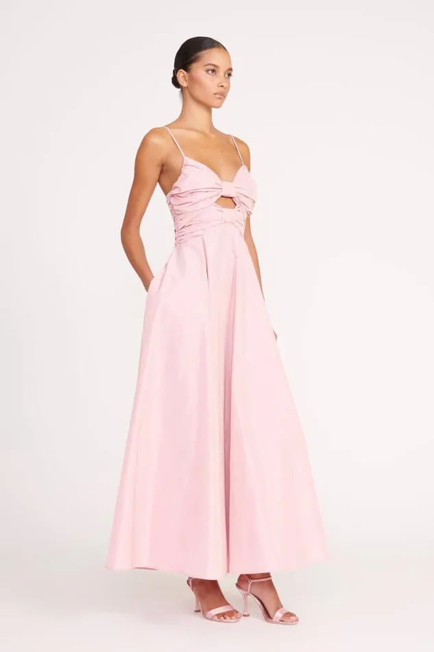 STAUD Dresses STAUD DAYANARA DRESS CHERRY BLOSSOM 8211 Women STAUD Dresses STAUD DAYANARA DRESS CHERRY BLOSSOM 8211 Women