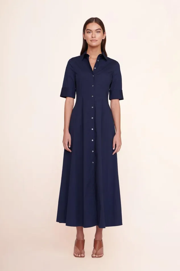 STAUD Dresses STAUD JOAN MAXI DRESS NAVY 8211 Women