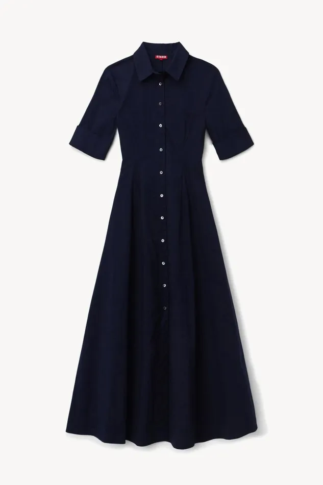 STAUD Dresses STAUD JOAN MAXI DRESS NAVY 8211 Women STAUD Dresses STAUD JOAN MAXI DRESS NAVY 8211 Women
