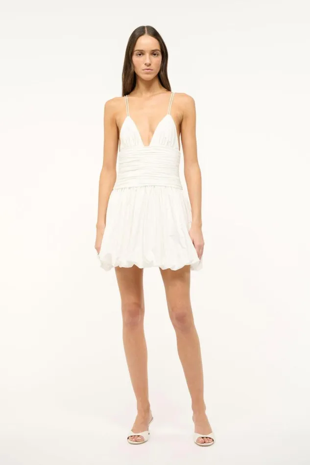 STAUD Dresses STAUD LOREN DRESS WHITE 8211 Women