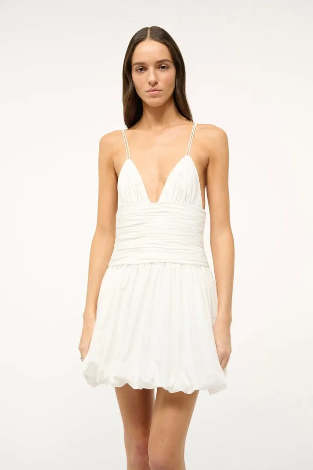 STAUD Dresses STAUD LOREN DRESS WHITE 8211 Women STAUD Dresses STAUD LOREN DRESS WHITE 8211 Women