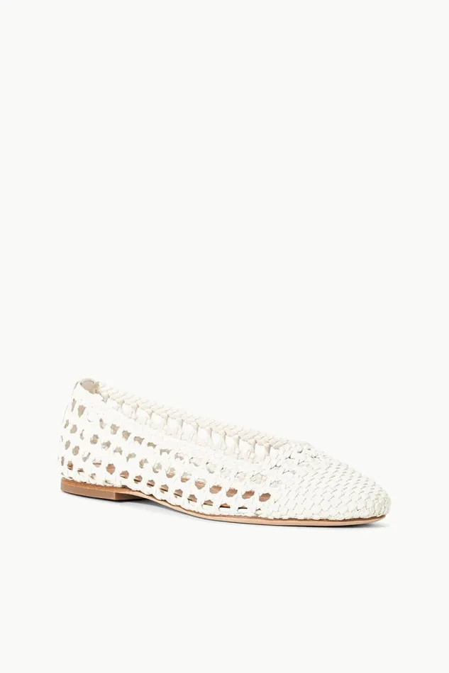 STAUD Mules and Flats STAUD NELL CROCHET BALLERINA PAPER 8211 Women STAUD Mules and Flats STAUD NELL CROCHET BALLERINA PAPER 8211 Women