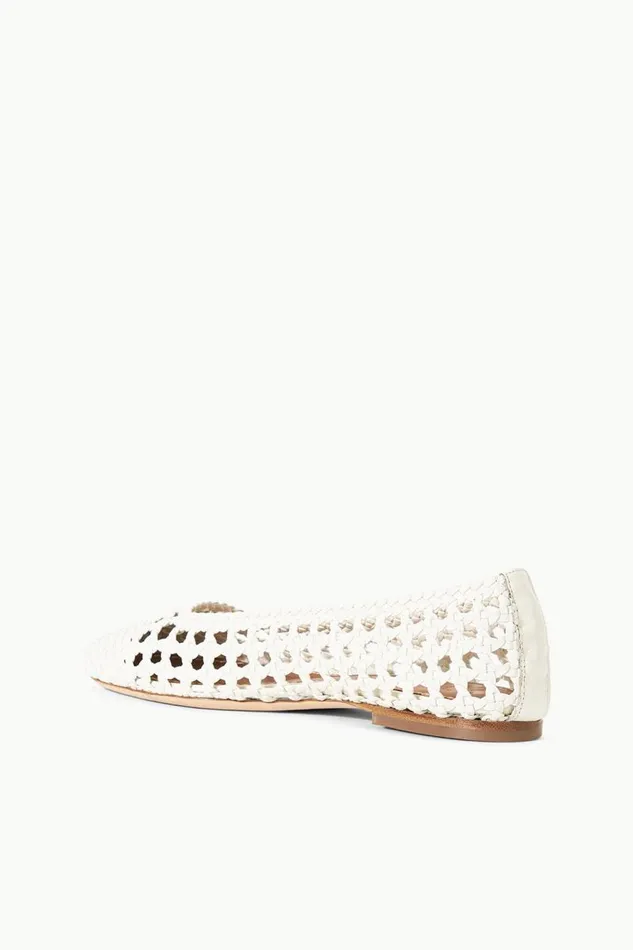 STAUD Mules and Flats STAUD NELL CROCHET BALLERINA PAPER 8211 Women STAUD Mules and Flats STAUD NELL CROCHET BALLERINA PAPER 8211 Women
