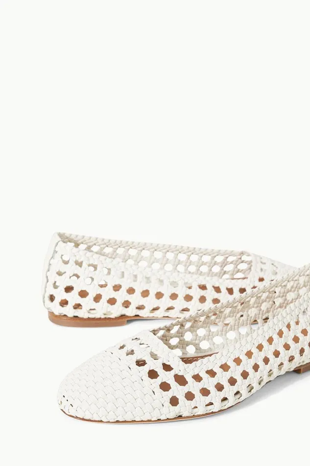 STAUD Mules and Flats STAUD NELL CROCHET BALLERINA PAPER 8211 Women STAUD Mules and Flats STAUD NELL CROCHET BALLERINA PAPER 8211 Women