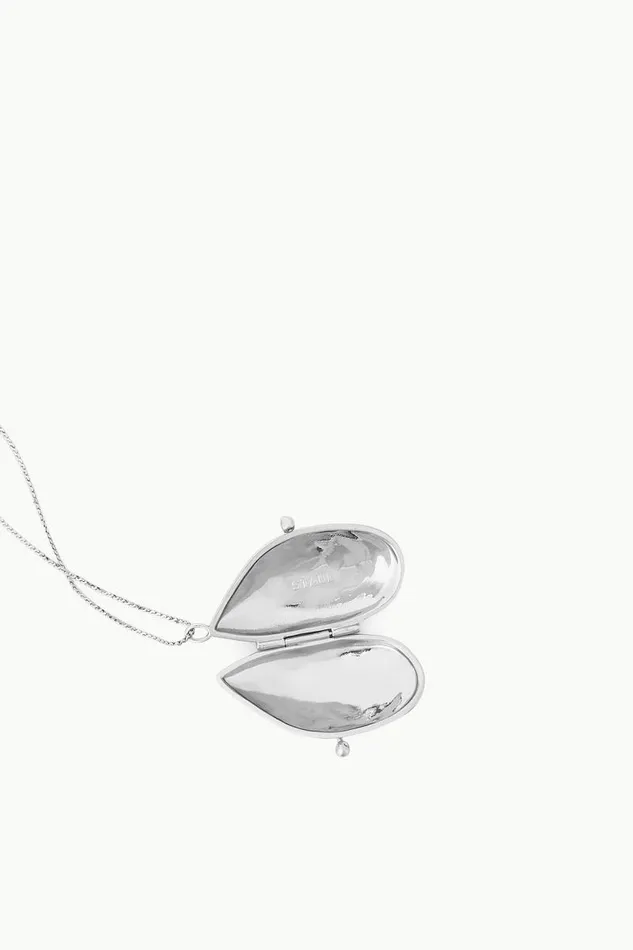 STAUD Necklaces STAUD SHELL PILL CASE NECKLACE SILVER 8211 Women STAUD Necklaces STAUD SHELL PILL CASE NECKLACE SILVER 8211 Women
