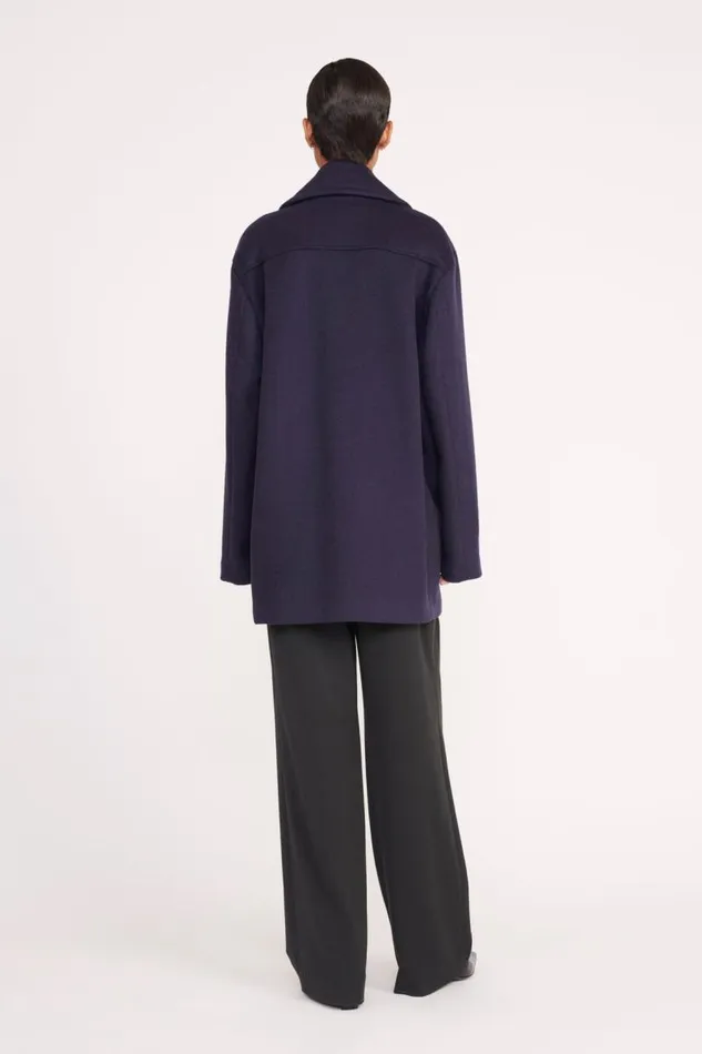 STAUD Outerwear and Jackets STAUD ELORA PEACOAT NAVY 8211 Women STAUD Outerwear and Jackets STAUD ELORA PEACOAT NAVY 8211 Women